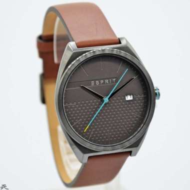 ESPRIT ES1G056L0035 - Jam Tangan Pria Kulit Original - Brown