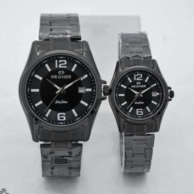 HEGNER 1295-1MB/LB - Jam Tangan Couple Original - Black