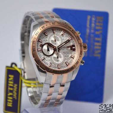 RHYTHM S1407S04 - Jam Tangan Pria Original - Silver Rose