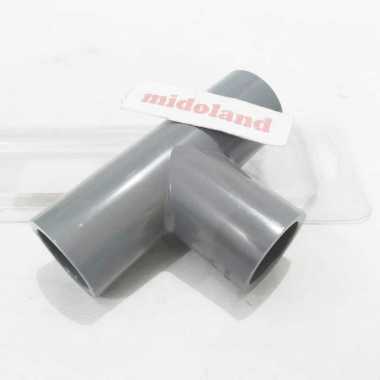 Sok pipa sambungan cabang 3 keni knee T tee polos 1/2 in inch rucika