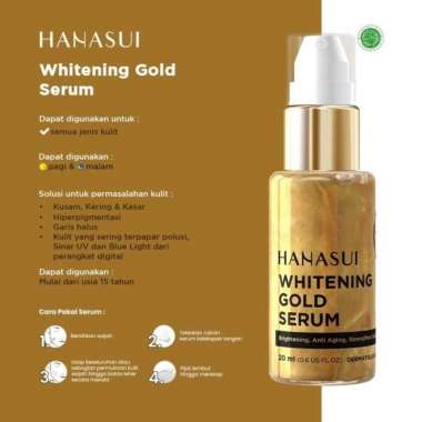 Hanasui Whitening Gold Serum Brightening, Anti Aging / Serum Wajah