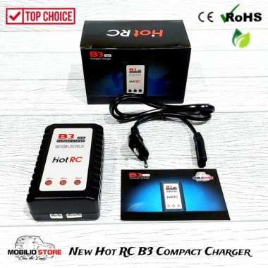 Battery Compact Charger New B3 HotRC Baterai Pack LiPo Li-Ion 2S 3S