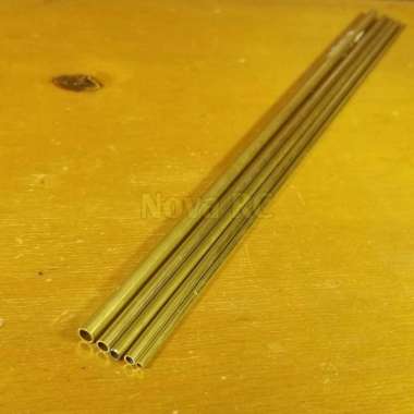 Pipa kuningan Od 3mm 4mm 5mm 6mm 8mm brass tube pipe 300mm