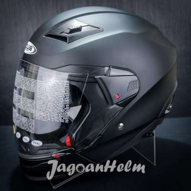 ZEUS Helm ZS611C SOLID ZS-611C Import ZS 611C Double Visor - STANDAR M