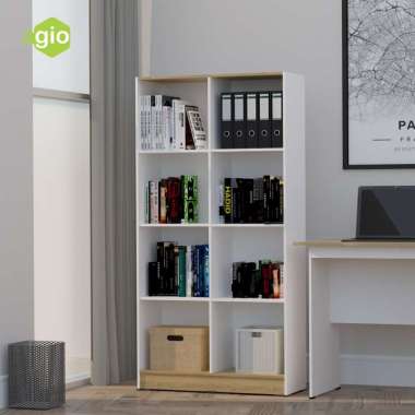 Oggi - Rak Susun / Bookcase / Agio Shiro Bookcase 80 White - Tuscany