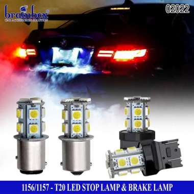 Stop Lamp 13 LED Bohlam Stop Sein Lampu Senja Kota Mobil Motor Putar Kaki 1 Biru Blitz