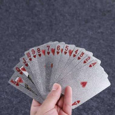 Kartu Remi Poker Silver Foil