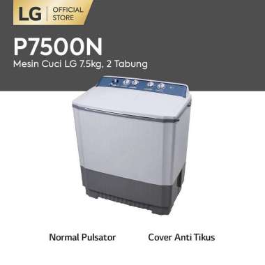 LG Mesin Cuci 2 Tabung [7.5Kg] P7500N