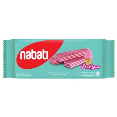 Promo Harga Nabati Wafer Pink Lava 127 gr - Blibli