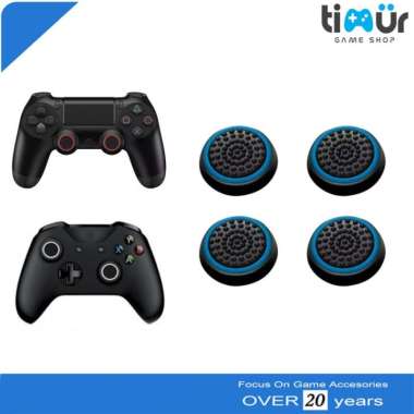 Fosmon Karet Silikon Analog Stick PS3 PS4 PS5 Xbox 360 One Series Biru