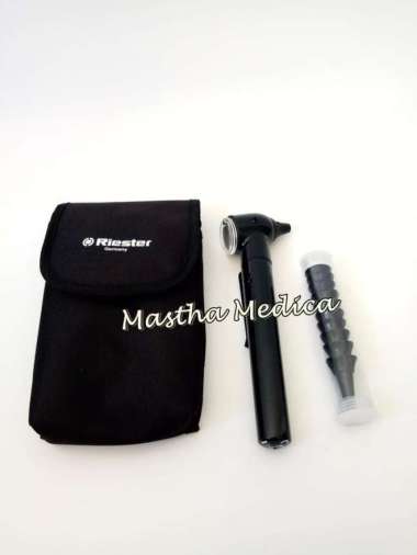 Otoskop Otoscope THT Telinga Hidung Riester e Scoope Black Hitam