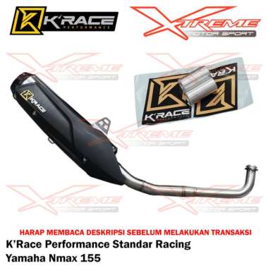 Knalpot Krace Performance Standar Racing Yamaha Nmax 155 Old / New Nmax OLD