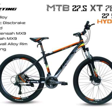 Sepeda 27.5 Trex Sporting XT 780 AL 3x9 27 Speed Alloy Rem Hidraulic