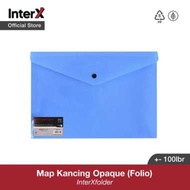 InterX Map Kancing Fc Opaq Biru