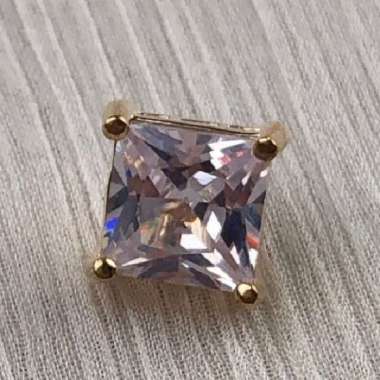 Kancing Cubic Zircon Mewah Jahit Kecil Kancing Hias Fancy Button - Nh Zircon Gold