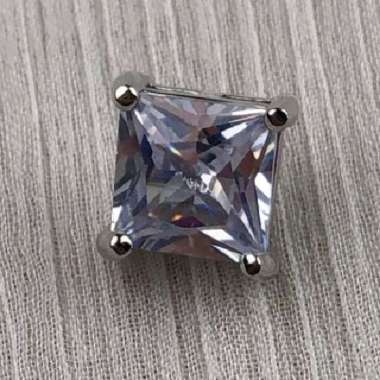 Kancing Cubic Zircon Mewah Jahit Kecil Kancing Hias Fancy Button - Nh Zircon Silver