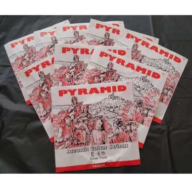 [ LUSIN ] Sinar Senar Gitar Akustik / Acoustic Guitar Strings No. 1-6 - Pyramid MURAH G-3rd