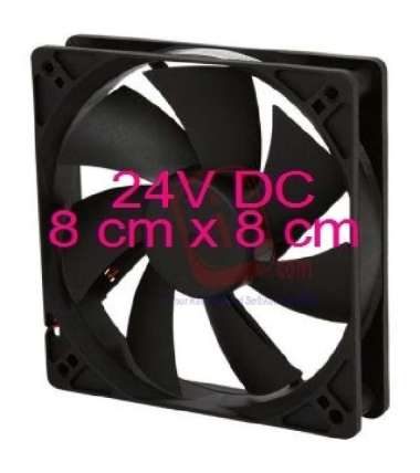 Fan Casing Brushless Hitam Kipas 8 cm DC 24V