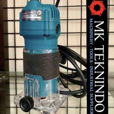 Makita ASLI 3709 Mesin Router Profil Kayu Trimmer 6 mm