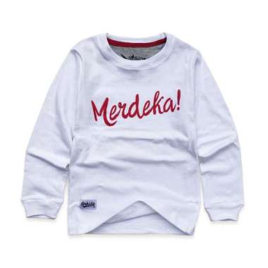 ORKIDS Kaos Merdeka Lengan Panjang Anak Laki Laki Baju Anak 17 Agustus