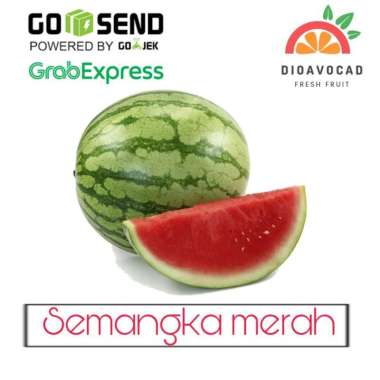 semangka merah non biji 1 buah