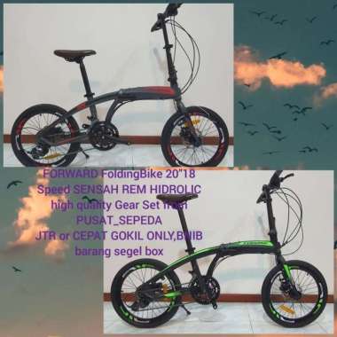 SEPEDA LIPAT FORWARD 20"18 Speed SENSAH Alloy REM HIDROLIK