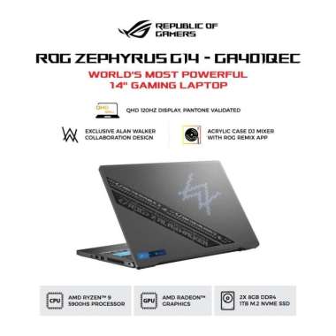 ASUS ROG Zephyrus G14 Alan Walker Edition GA401QEC-AW - Grey