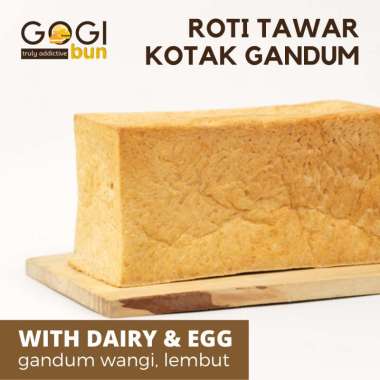 Roti Tawar Gandum Kotak Wholemeal Bread Roti Whole Wheat Toast Bread Bentuk Kotak Utuh