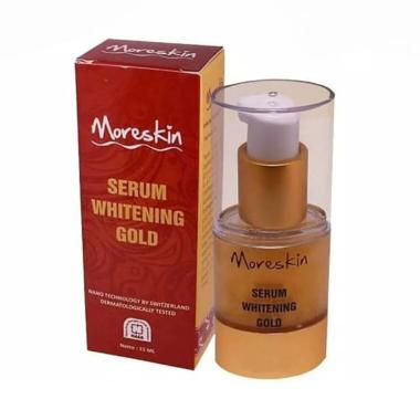MORESKIN SERUM GOLD - Penghilang Flek Hitam Wajah - Serum Kantung Mata - Mengecangkan Wajah - Pemuti
