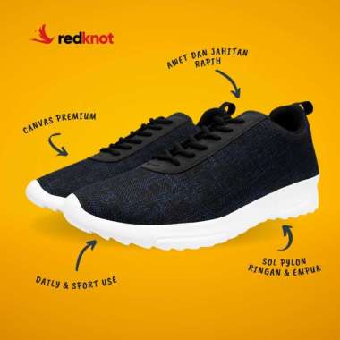 Redknot Phillip Denim Sepatu Sneakers Pria Murah 40 Biru