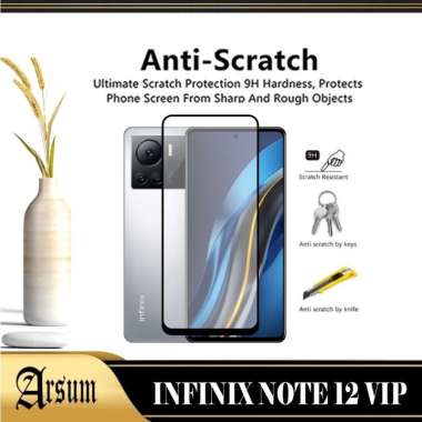 PROMO Tempered Glass Layar INFINIX NOTE 12 VIP Pelindung Layar Depan INFINIX NOTE 12 VIP