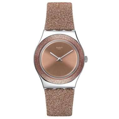 JAM TANGAN SWATCH - JAM SWATCH ORIGINAL YLS220 SWATCH YLS 220 ROSE SPARKLE JAM TANGAN WANITA JAM WAN