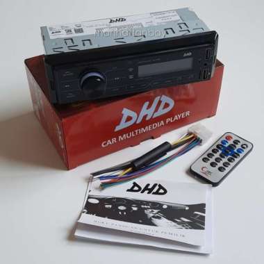 Tape Mobil Single Din Car Mp3 DHD Radio FM 2 Port USB dan Bluetooth
