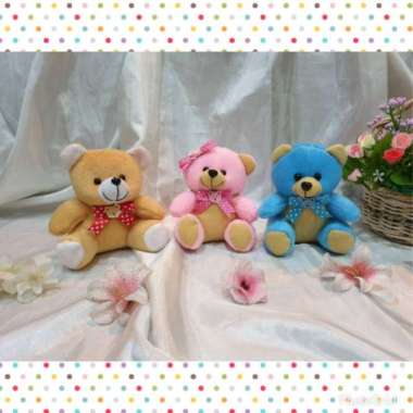BB2 - Boneka kecil beruang 12 cm valentine boneka wisuda souvenir kado seserahan hadiah seserahan bi