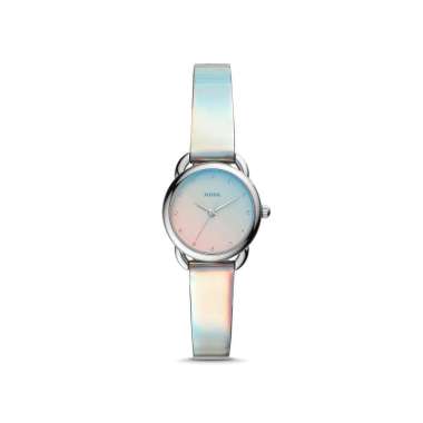 Fossil Tailor Mini Iridescent Polyurethane Rainbow Leather Original Jam Tangan Wanita