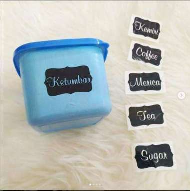 Custom Nama Bumbu Dapur Cutting Sticker Promo Stiker Dekorasi Rumah