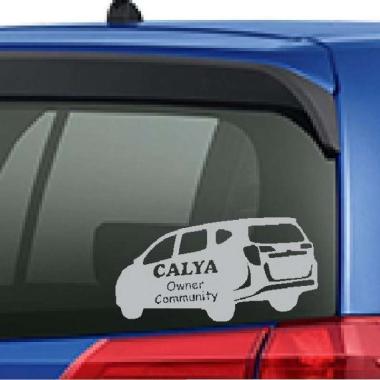 Stiker Calya Owner Community Toyota Mobil Body Kaca Belakang Sticker