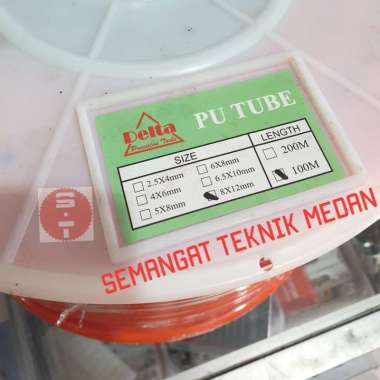 SELANG ANGIN PU ANGIN HOSE PU UKURAN 12 mm 12mm x 8 mm 8mm ECERAN / M