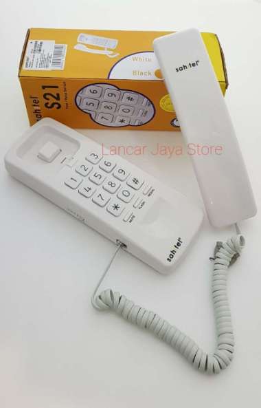 Telepon Gantung Rumah/Gagang Telepon/Telepon Sahitel S-21 - White - Putih Putih