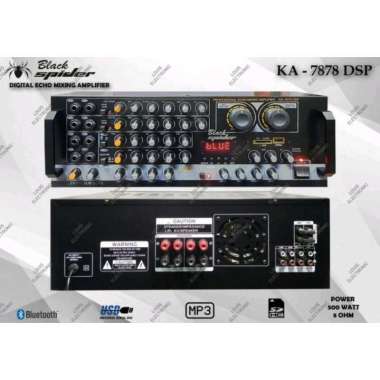 Amplifier Karaoke Black Spider KA 7878 DSP Ampli BlackSpider KA7878