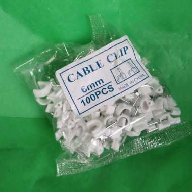 Paku Klem Kabel Clip Kabel Listrik 6,7,8,9,10mm 9