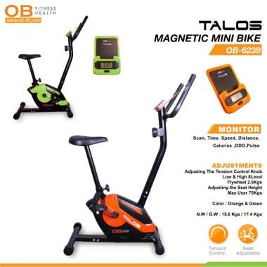 OB Fit New Arrival Magnetic Mini Bike [OB-6239] 1 oranye white