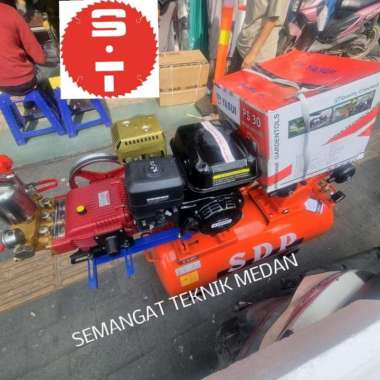 MESIN KOMPRESSOR STEAM CUCI MOBIL MOTOR YASUI SPRAYER 30 YAMAMOTO 8HP