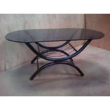 Meja Tamu Kaca Oval (Promo Harga)