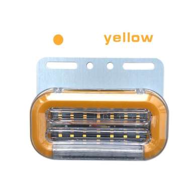 Lampu Led Samping Bak Truk 24 Volt 2 Warna Sein Running Light kuning