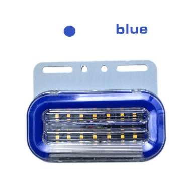 Lampu Led Samping Bak Truk 24 Volt 2 Warna Sein Running Light biru