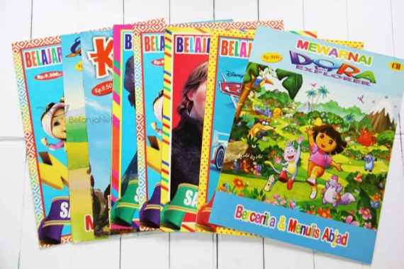 Buku Mewarnai & Belajar Laki Laki