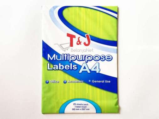 Label Tom & Jerry | Sticker | Stiker T&J Multipurpose A4 (25 SHEETS)