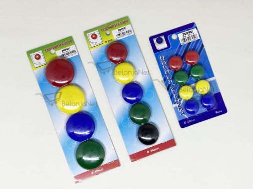 Magnet Tempel Papan Kulkas Joyko 3 Ukuran MN-40-4 MN-30-5 MN-20-8 Besar 40mm