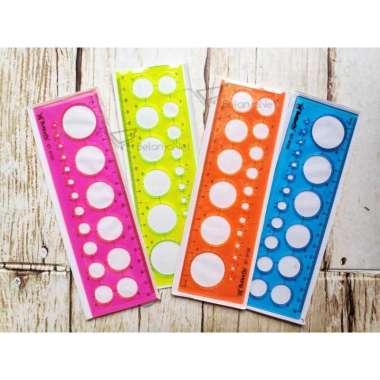 Penggaris Cetakan Lingkaran Bulat Butterfly BT-9100 Perempuan